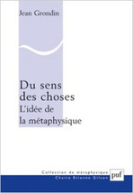 Couverture du livre Du sens des choses. L’idée de la métaphysique